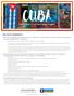 CUBA TRAVEL REQUIREMENTS