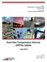 Rural Rail Transportation Districts (RRTDs) Update