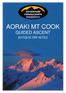 AORAKI MT COOK GUIDED ASCENT 2017/2018 TRIP NOTES
