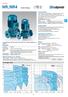 NR, NR4. NR n 2900 rpm. NR4 n 1450 rpm. In-line Pumps. Construction. Applications. Operating conditions