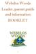 Webelos Woods Leader, parent guide and information BOOKLET