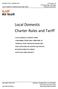 Local Domestic Charter Rules and Tariff