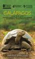 GALÁPAGOS JUNE 15-24, 2019 TRAVEL WITH CHAR MILLER, DIRECTOR AND W.M. KECK PROFESSOR OF ENVIRONMENTAL ANALYSIS, POMONA COLLEGE