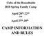 CAMP INFORMATION AND RULES