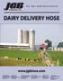 DAIRY DELIVERY HOSE.  Your Dairy Grade Hose Connection