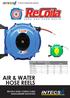AIR & WATER HOSE REELS RECOILA HOSE, CORD & CABLE MANAGEMENT SOLUTIONS