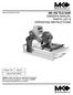 MK-100 TILE SAW OWNER'S MANUAL PARTS LIST & OPERATING INSTRUCTIONS