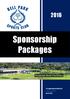 Sponsorship Packages. 10 Lynnburn Batesford VIC