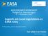 Aspects on Local regulations vs EASA rules