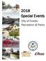 2018 Special Events. City of Oviedo Recreation & Parks