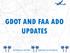 GDOT AND FAA ADO UPDATES