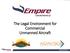 The Legal Environment for Commercial Unmanned Aircraft