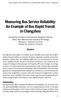 Measuring Bus Service Reliability: An Example of Bus Rapid Transit in Changzhou