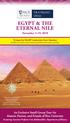 EGYPT & THE ETERNAL NILE November 5-19, 2018