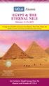 EGYPT & THE ETERNAL NILE February 11-25, 2019