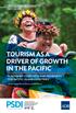 TOURISM AS A DRIVER OF GROWTH IN THE PACIFIC