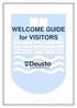 WELCOME GUIDE for VISITORS
