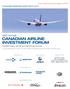 CANADIAN AIRLINE INVESTMENT FORUM
