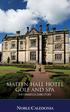 MATFEN HALL HOTEL GOLF AND SPA INFORMATION DIRECTORY.