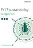 FY17 sustainability. snapshot. sr17.transurban.com
