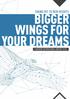TAKING OFF TO NEW HEIGHTS BIGGER WINGS FOR YOUR DREAMS