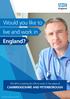 Would you like to live and work in England?