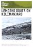 LEMOSHO ROUTE ON KILIMANJARO