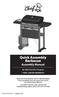 Quick Assembly Barbecue Assembly Manual