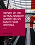 REPORT OF THE AD HOC ADVISORY COMMITTEE ON SOUTH FLOW ARRIVALS AD HOC ADVISORY COMMITTEE ON SOUTH FLOW ARRIVALS