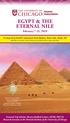 EGYPT & THE ETERNAL NILE February 7-21, 2019