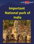 Important National park of India