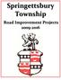 Springettsbury Township. Road Improvement Projects