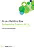 Green Building Day. Sponsorship Proposal 2014 EVENT TYPE: LEADING GREEN THINKERS