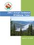 OWC Annual Conference Whitehorse, Yukon