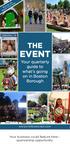 THE EVENT. Your quarterly guide to what s going on in Boston Borough.  Your business could feature here sponsorship opportunity
