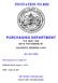 INVITATION TO BID PURCHASING DEPARTMENT P.O. BOX N. PATTERSON ST. VALDOSTA, GEORGIA