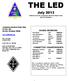 THE LED. July 2013 Published by the Livingston Amateur Radio Klub Howell, Michigan BOARD MEMBERS COMMITTEE CHAIRPERSON S