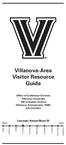 Villanova-Area Visitor Resource Guide