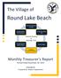 Round Lake Beach. Multi-Year Financial Forecast. Financial Planning & Repor ng Cycle. Monthly Treasurer s Report. Period Ended November 30, 2013
