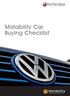Motability Car Buying Checklist