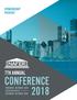 SPONSORSHIP PACKAGE 7TH ANNUAL CONFERENCE THURSDAY, OCTOBER 18TH THROUGH SATURDAY, OCTOBER 20TH
