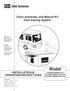 Model. Oasis Automatic and Manual RV Door Awning System INSTALLATION & OPERATING INSTRUCTIONS