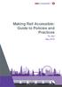 Making Rail Accessible: Guide to Policies and Practices. TfL Rail May 2018