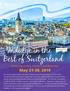 Indulge in the Best of Switzerland. May 21-30, Featuring Zurich, Lucerne and Montreux