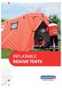 INFLATABLE RESCUE TENTS