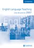 English Language Teaching. Lista de precios 2007