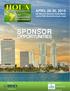 SPONSOR OPPORTUNITIES. APRIL 28-30, 2015 JW Marriott Marquis Hotel Miami  Held in conjunction with: Hosted by: