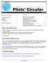 Pilots Circular. Issue 6/16 June Contents