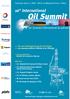 Oil Summit. 10 th International. 10 e Sommet international du pétrole. Thursday April 2, Hôtel Le Méridien Étoile - Paris