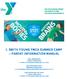 J. SMITH YOUNG YMCA SUMMER CAMP PARENT INFORMATION MANUAL